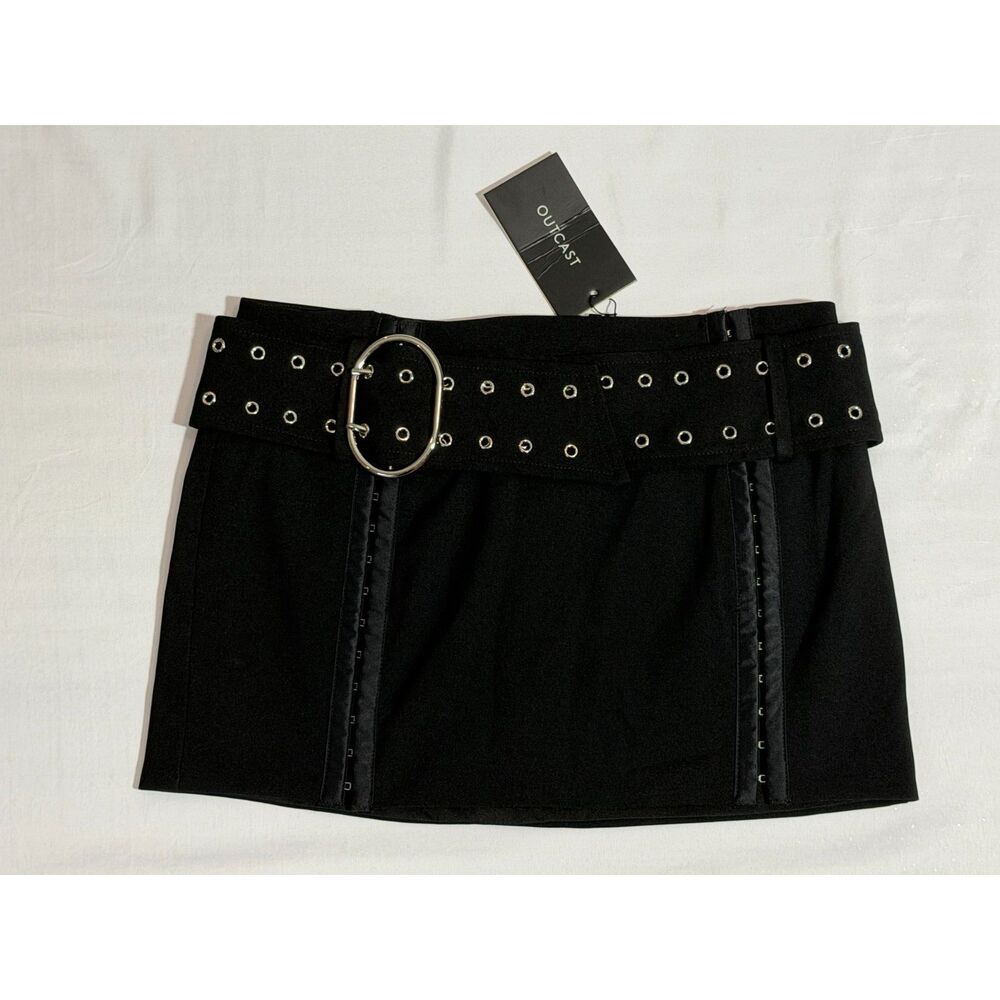 NWT Outcast Xyla Black Mini Skirt Y2K | Size XS